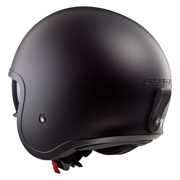 LS2 Spitfire Open-Face Matte Black Helmet 4