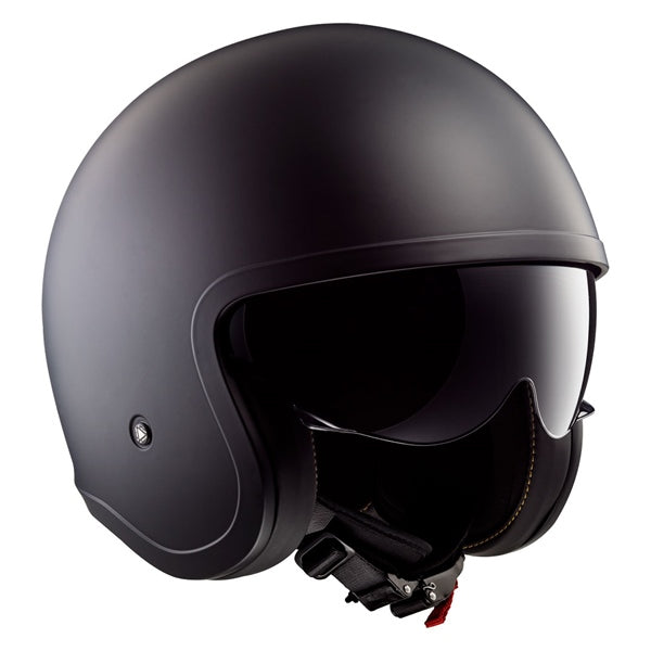 LS2 Spitfire Open-Face Matte Black Helmet 3