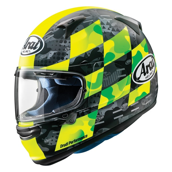 Arai Regent-X Full-Face Flurorescent Yellow Frost Helmet image1