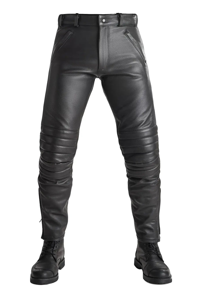 Boston Harbour Pantalone in Pelle leather motorcycle pants for men